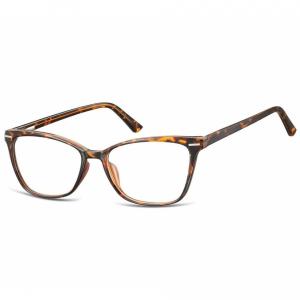 Damskie okulary optyczne zerówki kocie oczy Sunoptic CP118A panterka