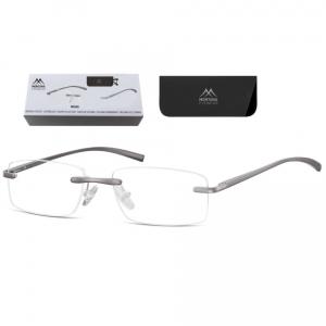 Patentki Bezramkowe Asferyczne Okulary aluminiowe do Czytania Montana MR68A moc: +1