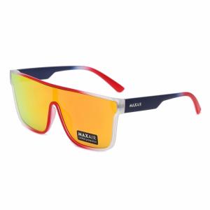 Męskie okulary przeciwsłoneczne pełne MAXAIR z filtrem UV400 Red/Blue ST-MAX3D