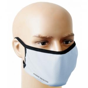 Bawełniana błękitna maseczka na twarz - maska ochronna WIELORAZOWA MS-N2W