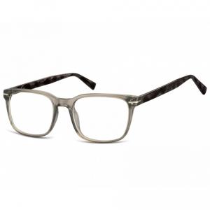 Okulary oprawki korekcyjne Nerdy zerówki Sunoptic CP119A szare transparentne