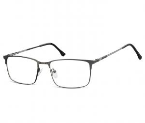 Okulary zerówki korekcyjne Nerd Prostokątne 907C czarne