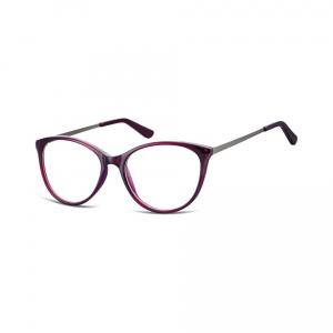 Okulary oprawki zerówki korekcyjne Kocie Unisex Sunoptic AC27D ciemnoczerwone