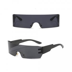 Futurystyczne okulary przeciwsłoneczne z filtrem UV400 Czarne SVM-16