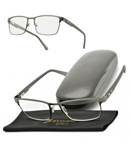 Plusy +0.75 Męskie okulary do czytania korekcyjne ST330