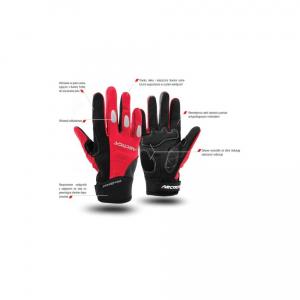 Rękawice sportowe lekkie i oddychające ARCTICA OG-03A black/red r.S