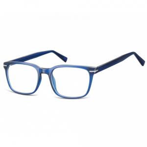 Okulary oprawki korekcyjne Nerdy zerówki Sunoptic CP119B granatowe transparentne