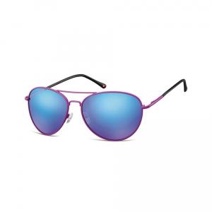 Fioletowe Aviatory okulary przeciwsłoneczne lustrzanki MS95D