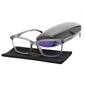 Męskie okulary +1.00 do czytania i komputera Blue Light ST339 szare