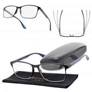 Plusy +0.50 Męskie okulary do czytania korekcyjne ST336 czarny/granat