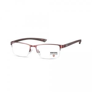 Brązowe Oprawki okulary korekcyjne żyłkowe unisex MM614C