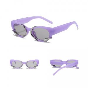 Damskie okulary przeciwsłoneczne z filtrem UV400 fioletowe ST-MAX4E