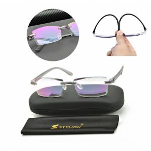 Bezramkowe gotowe okulary Minusy -4.50 przydymione z antyrefleksem ST321