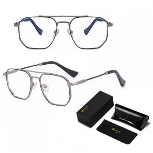 Okulary pilotki zerówki do komputera BLUE LIGHT z flexami 25140C gray/black