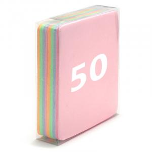 50x Ściereczka do czyszczenia i pielęgnacji okularów z Mikrofibry 17,5 x 14,5
