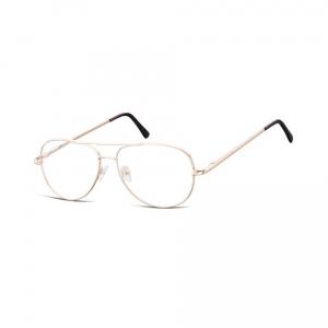 Aviator zerowki Okulary Oprawki metalowe korekcyjne 790C