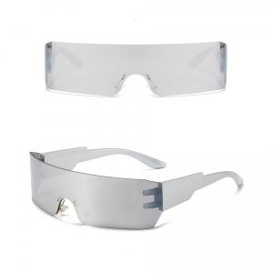 Futurystyczne okulary przeciwsłoneczne z filtrem UV400 Srebrne SVM-16A