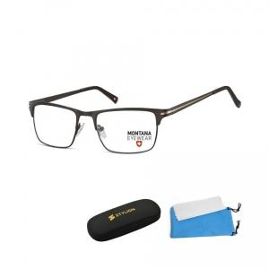 Oprawki korekcyjne okulary optyczne prostokątne Montana flex MM604G czarny + złoty