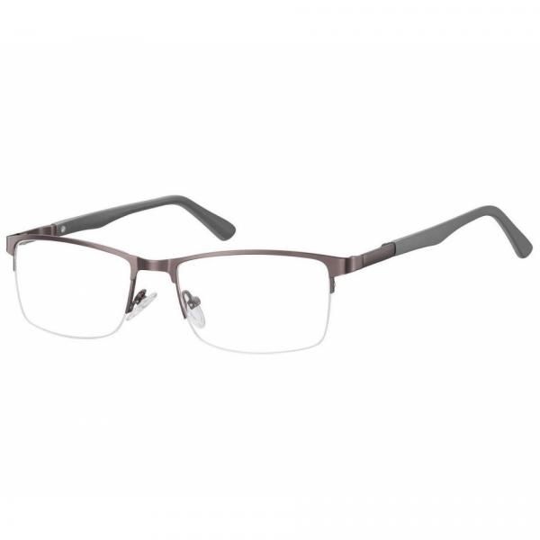 Żyłkowe oprawki korekcyjne zerówki okulary unisex 996C grafitowe