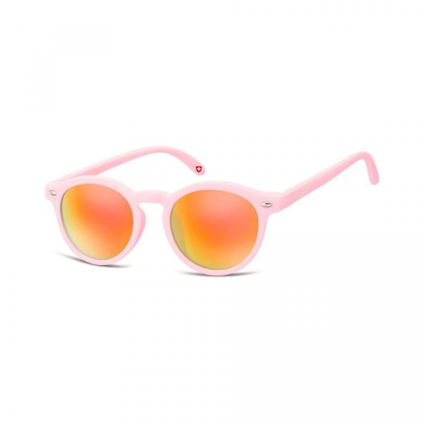 Okulary przeciwsłoneczne dla dzieci okrągłe lenonki lustrzane CS73F