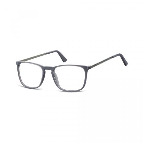 Okulary oprawki zerówki korekcyjne nerdy Unisex Sunoptic AC25F ciemnoszare