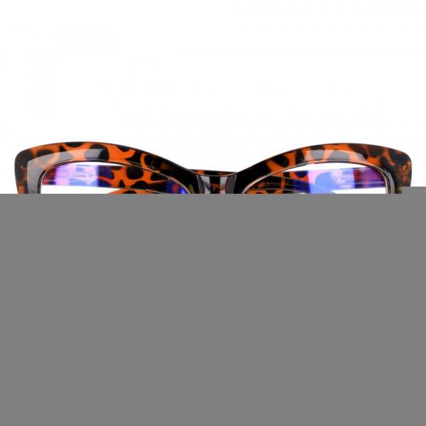 Damskie okulary Kocie oczy z filtrem Antyrefleks Zerówki Panterka 2286D