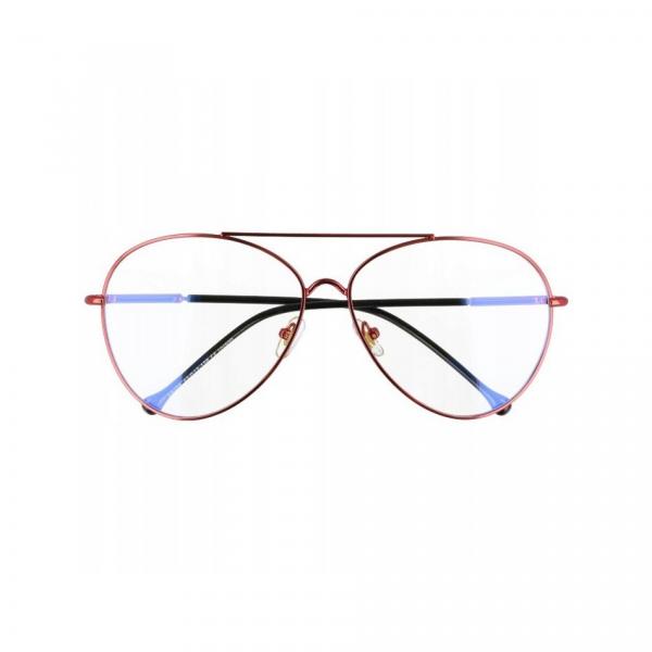 Okulary oprawki korekcyjne Nerdy zerówki transparentne Sunoptic CP124