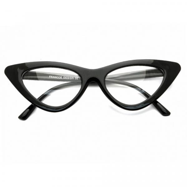 Okulary Kocie oczy okulary Zerówki Damskie CAT EYES F-291C