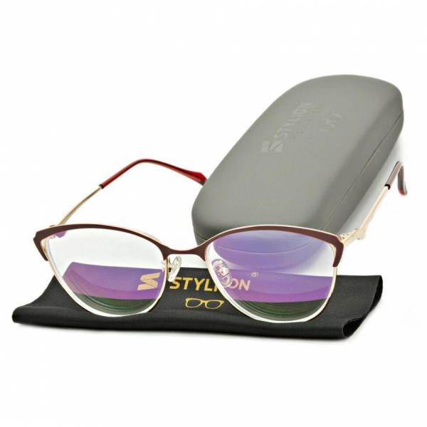 Plusy +1.00 damskie okulary do czytania korekcyjne z antyrefleksem ST317AR