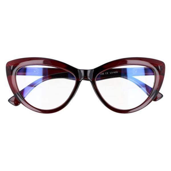 Kocie oczy Antyrefleks Zerowki okulary z filtrem Brązowe 2286B