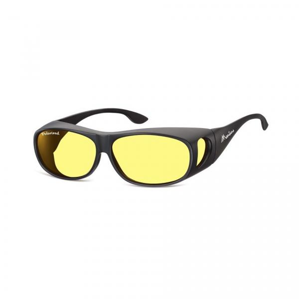 Żółte Okulary z Polaryzacją HD Fit Over dla Kierowców, nakładane na Korekcyjne FO2I
