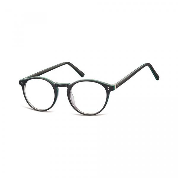 Okrągłe okulary oprawki zerowki korekcyjne Sunoptic AC43E