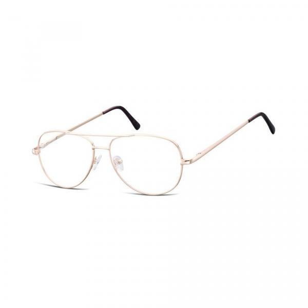 Aviator zerowki Okulary Oprawki metalowe korekcyjne 790C