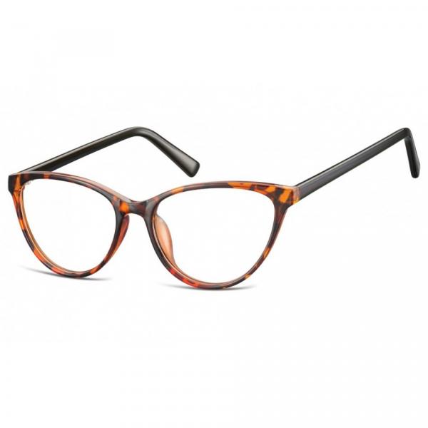 Oprawki korekcyjne okulary Kocie Oczy zerówki Sunoptic CP127C szylkret