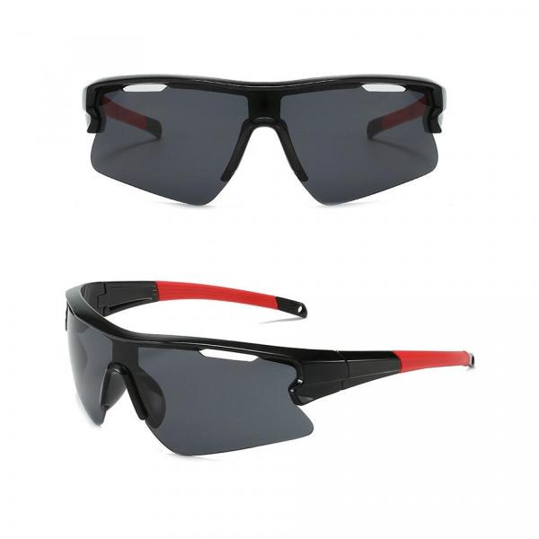 Sportowe okulary przeciwsłoneczne z filtrem UV400 Black/Red SVM-12