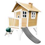 AXI Robin Domek ogrodowy brazowo-bialy, Slide Grey, drewno FSC