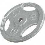 Obciążenie treningowe do treningu żeliwne 1,25-20 kg srebrne grip Gorilla Sports