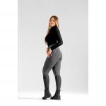 Legginsy jeździeckie ciemny grafit, damskie Equus Brand