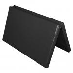 Materac dwuczęściowy z rzepami UNDERFIT 130 x 120 x 6 cm twardy czarny