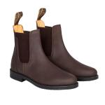Buty jodhpur z nubuku z bocznymi elastycznymi paskami