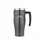 Kubek termiczny Thermos z uchwytem 470 ml metaliczny szary