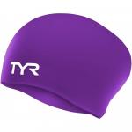 Czepek pływacki na długie włosy unisex tyr wrinkle-free long hair swim cap