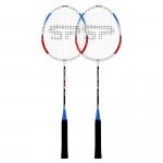 Zestaw do badmintona: 2 rakietki + pokrowiec Spokey Fit One II