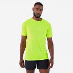 T-shirt de running sans coutures homme - kiprun run 500 confort vert acide