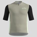 Koszulka kolarska Odlo Essential Heritage Print T-Shirt S/U Collar S/S Full Zip