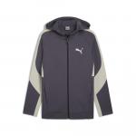 Męska rozpinana bluza z kapturem EVOSTRIPE PUMA Galactic Gray