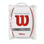 Owijki zewnętrzne Wilson Pro Overgrip Perforated Białe 12 szt