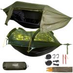 Hamak bushcraft turystyczny surivivalowy z moskitierą i tropikiem Rian 270×140cm