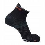 Skarpety do biegania Salomon Predict ankle odblaskowe paski wełna merino