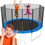 Trampolina z siatką i drabinką Extralink Home 12ft (średnica 366cm)